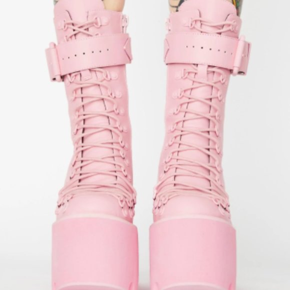 Dolls Kill Shoes Sugar Thrillz Bubblegum Traitor Boots Dolls Kill
